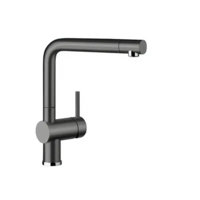 Köögivalamu kõrge tila segisti BLANCO LINUS Rock Grey, Silgranit™, ühe kangiga, 360° pöörlev tila, standardrõhule