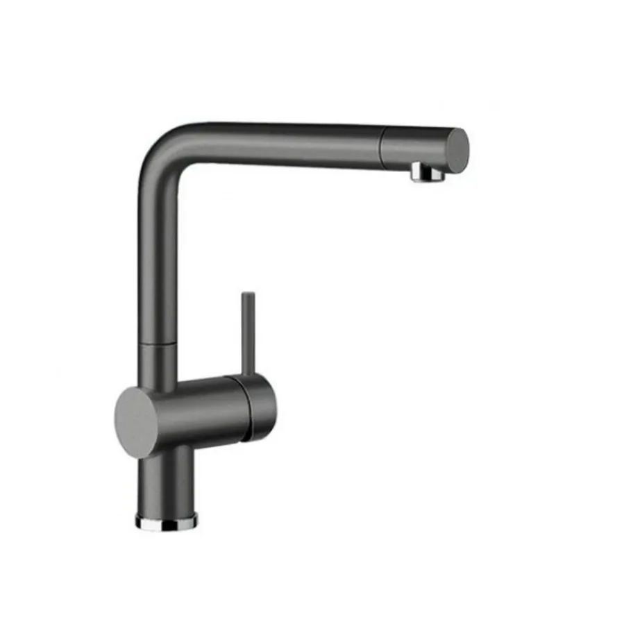 Köögivalamu kõrge tila segisti BLANCO LINUS Rock Grey, Silgranit™, ühe kangiga, 360° pöörlev tila, standardrõhule