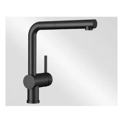 Väljatõmmatava otsikuga köögisegisti BLANCO LINUS-S HP, matt must