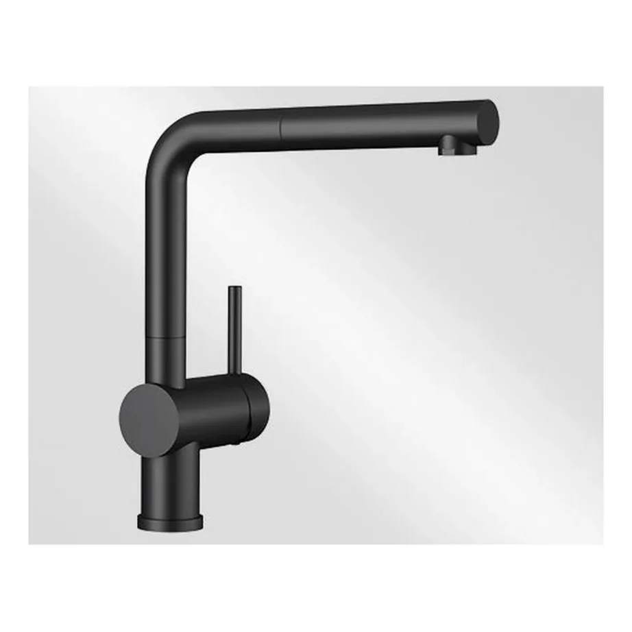 Väljatõmmatava otsikuga köögisegisti BLANCO LINUS-S HP, matt must