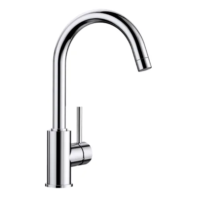 Köögisegisti kroomviimistlusega BLANCO MIDA chrom HD, kõrgsurve mudel, galvaniseeritud pind, ilma väljatõmmatava duši