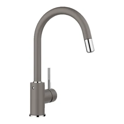 Kõrge köögisegisti väljatõmmatava voolikuga BLANCO MIDA-S Volcano grey, Silgranit pind