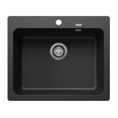 Silgranit köögivalamu 1-kausiga BLANCO NAYA 6, SILGRANIT PuraDur, antratsiit, 60 cm kapile, pealt- või alapealne