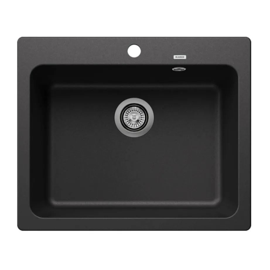 Silgranit köögivalamu 1-kausiga BLANCO NAYA 6, SILGRANIT PuraDur, antratsiit, 60 cm kapile, pealt- või alapealne paigaldus