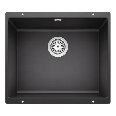 Alapealne silgraniit köögivalamu BLANCO Rotan 500-U, 1-kausiline, antratsiit, sobib 60 cm põrandkapile