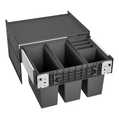 Valamukapi prügisorteerimissüsteem 4 ämbriga BLANCO SELECT II 60/4, 60 cm kapile, väljatõmmatav raam