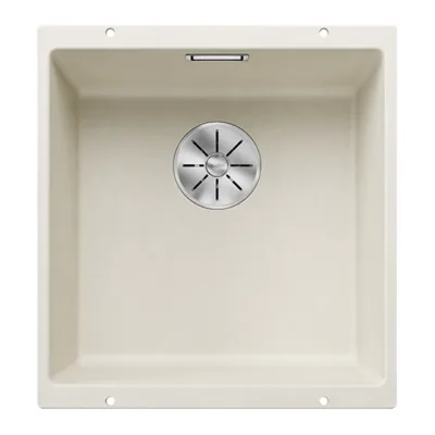 Allpaigaldatav komposiitvalamu BLANCO SUBLINE 400-U Soft white, SILGRANIT PuraDur, 1-kausiline, 50 cm kapile, InFino