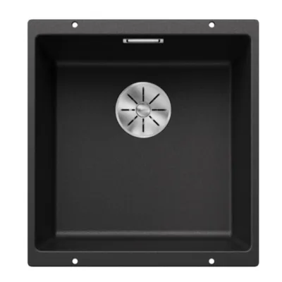 Aluspaigaldatav graniitköögivalamu 50 cm kapile BLANCO SUBLINE 400-U, SILGRANIT PuraDur, antratsiit, 1-kausiline