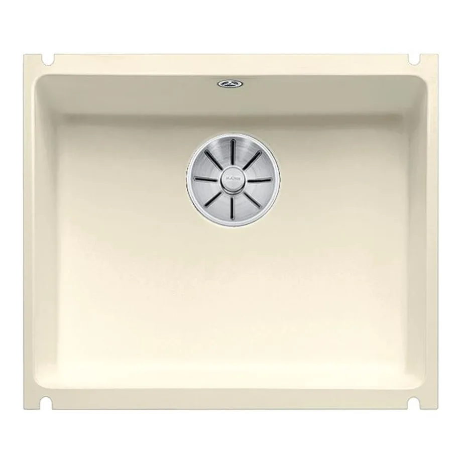 Keraamiline allavalamu 60 cm kapile BLANCO SUBLINE 500-U, PuraPlus pind, magnoolia läikiv, 1-kausiline, InFino äravool