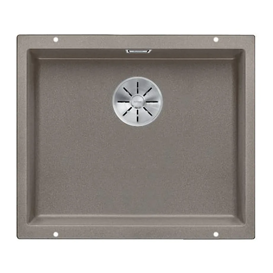 Tööpinna alla paigaldatav silgraniit köögivalamu BLANCO SUBLINE 500-U, 1-kausiga, SILGRANIT PuraDur, Tartufo, 60 cm kapile