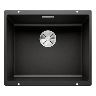 Silgranit köögivalamu tööpinna alla BLANCO SUBLINE 500-U PDUR InFino, ühekausiline, 60 cm aluskapile, undermount