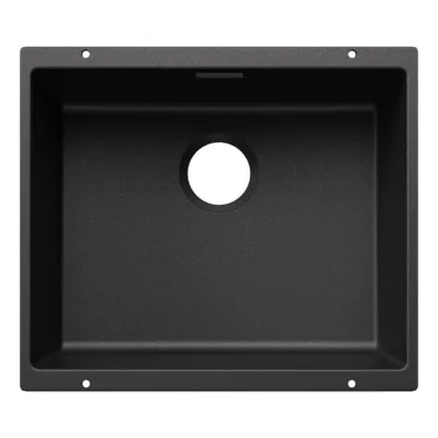 Aluspaigaldatav ühekausiga köögivalamu BLANCO SUBLINE 500-U, SILGRANIT™, antratsiit, 60 cm kapile
