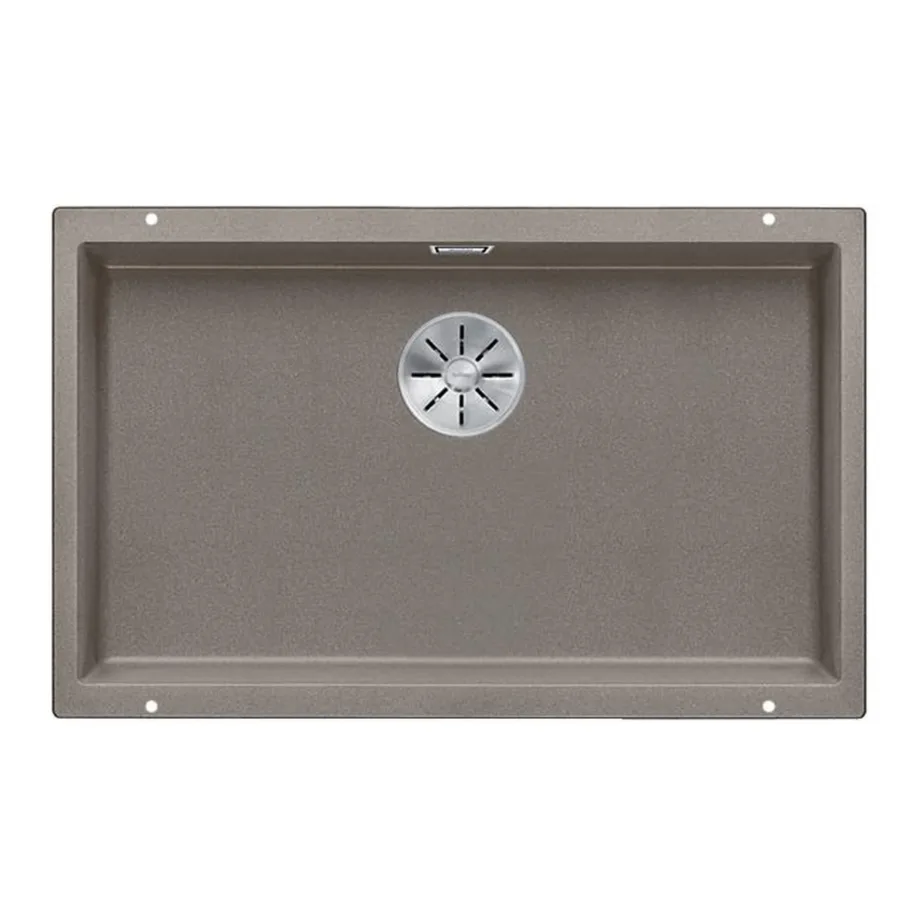 Allapaigaldatav Silgranit köögivalamu BLANCO SUBLINE 700-U, 1-kausiline, 80 cm kapile, materjal SILGRANIT PuraDur, värv Tartufo, InFino äravool