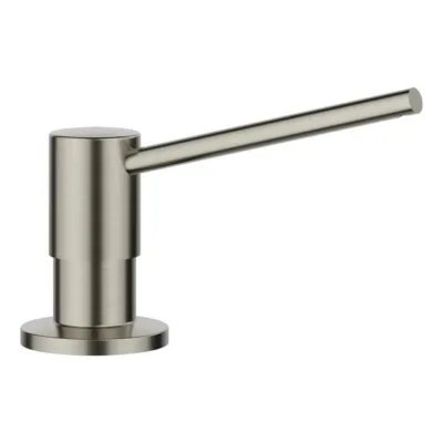 Sisseehitatav seebidosaator köögivalamule BLANCO TORRE Satin Platinum, pealt täidetav, u 300 ml pudel, sobib 35 mm