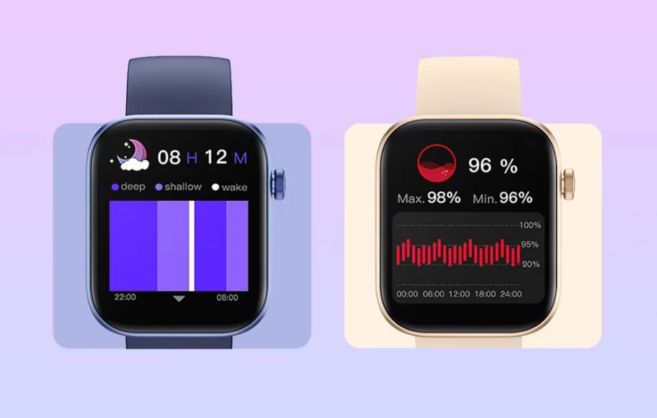 Colmi P71 nutikell, 1,9″ IPS-ekraan, Bluetooth 5.1, kõned, 240×284, 100+ spordirežiimi, pulss, SpO2, uni, IP68, 230 mAh aku kuni 7 päeva, 39 g, 22 mm silikoonrihm, kuldne, Android/iOS – 5