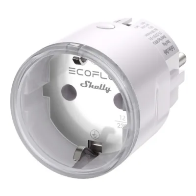 EcoFlow x Shelly Smart Plug nutipistik, 230 V / 12 A – energiatarbimise mõõtmine, Wi‑Fi/Bluetooth,