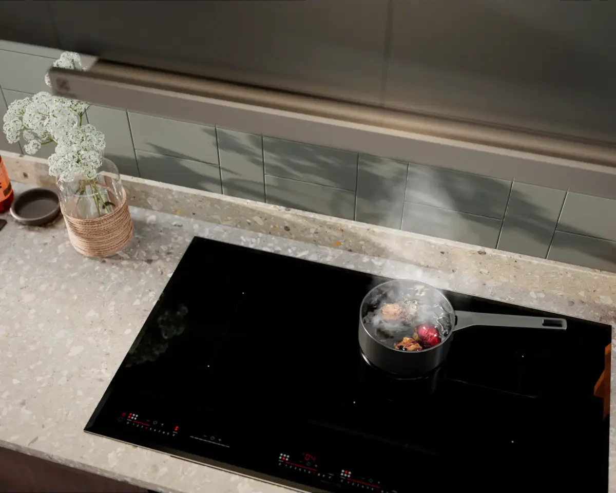 Electrolux CFG526W õhupuhasti aitab vähendada toiduvalmistamise lõhnu köögis