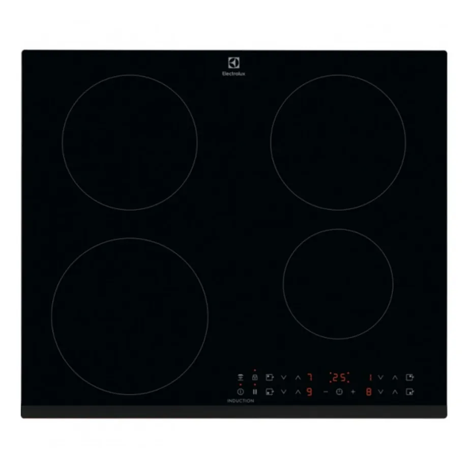 Integreeritav induktsioonpliidiplaat 60 cm 4 tsooniga ELECTROLUX CIR60433, 7200 W, must vitrokeramika klaas, puutetundlik juhtimine, Hob2Hood, PowerBoost, taimer, laste lukk