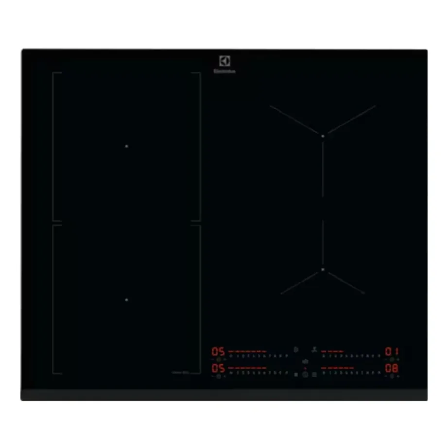 Induktsioonpliidiplaat keedusensoriga ELECTROLUX CIS62450, 60 cm, 4 tsooni, Hob2Hood, PowerBoost, puutetundlik liugjuhtimine, must