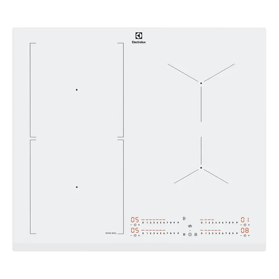 Induktsioonpliidiplaat keemiseanduri ja Bridge-tsooniga ELECTROLUX CIS62450FW, 60 cm, 4 tsooni, 7200 W, puutejuhtimine, PowerBoost, taimerid, valge – 5