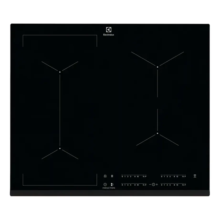 Integreeritav induktsioonpliidiplaat Bridge-tsooni ja Hob2Hoodiga ELECTROLUX CIV634, 60 cm, 4 tsooni, PowerBoost, puuteliugur, 7350 W, must – 3
