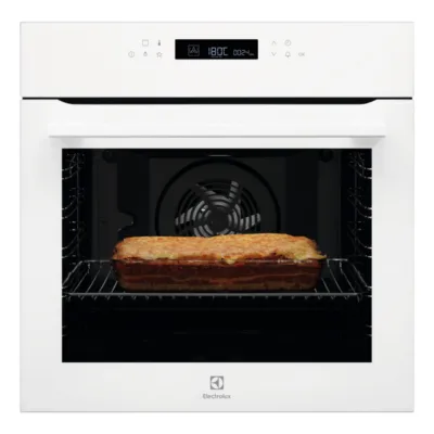 Pirolüüsiga integreeritav elektriahi toidutermomeetriga ELECTROLUX COE7P31V, 71 l, A+, 60 cm, valge, puutetundlik LCD,