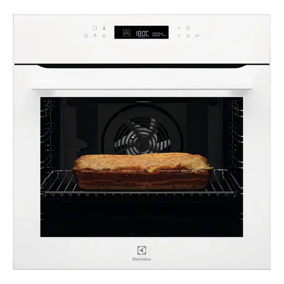 Pirolüüsiga integreeritav elektriahi toidutermomeetriga ELECTROLUX COE7P31V, 71 l, A+, 60 cm, valge, puutetundlik LCD, konvektsioon, 1-tasemel teleskoopsiinid - 2