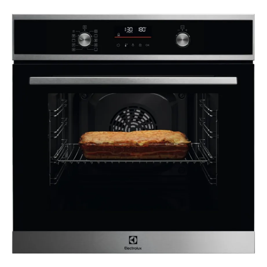 60 cm integreeritav elektriahi pürolüütilise puhastusega ELECTROLUX COF6P76BX, 65 l, konvektsioon, A+, LED puutejuhtimine, 25 automaatprogrammi, roostevaba/must