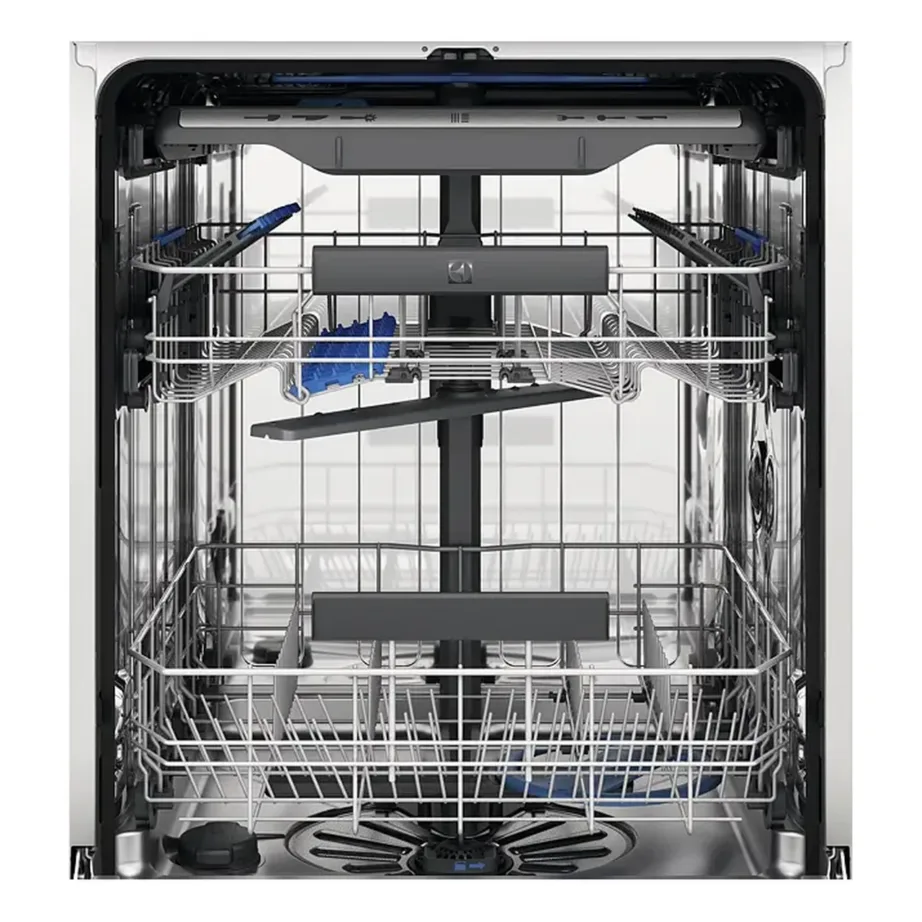 60 cm täisintegreeritav nõudepesumasin Wi-Fi ja 42 dB Electrolux EEM69410W, C-klassi energiatõhusus, 15 nõudekomplekti, 3 korvi, roostevaba sisekorpus, libisevad hinged, valgussignaal põrandal, valge – 4