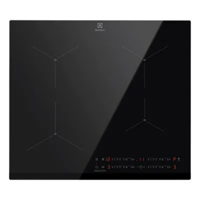 Induktsioonpliidiplaat SenseBoil ja Hob2Hood ELECTROLUX EIS62443, 60 cm, 4 tsooni, 7200 W, must klaaskeraamika,