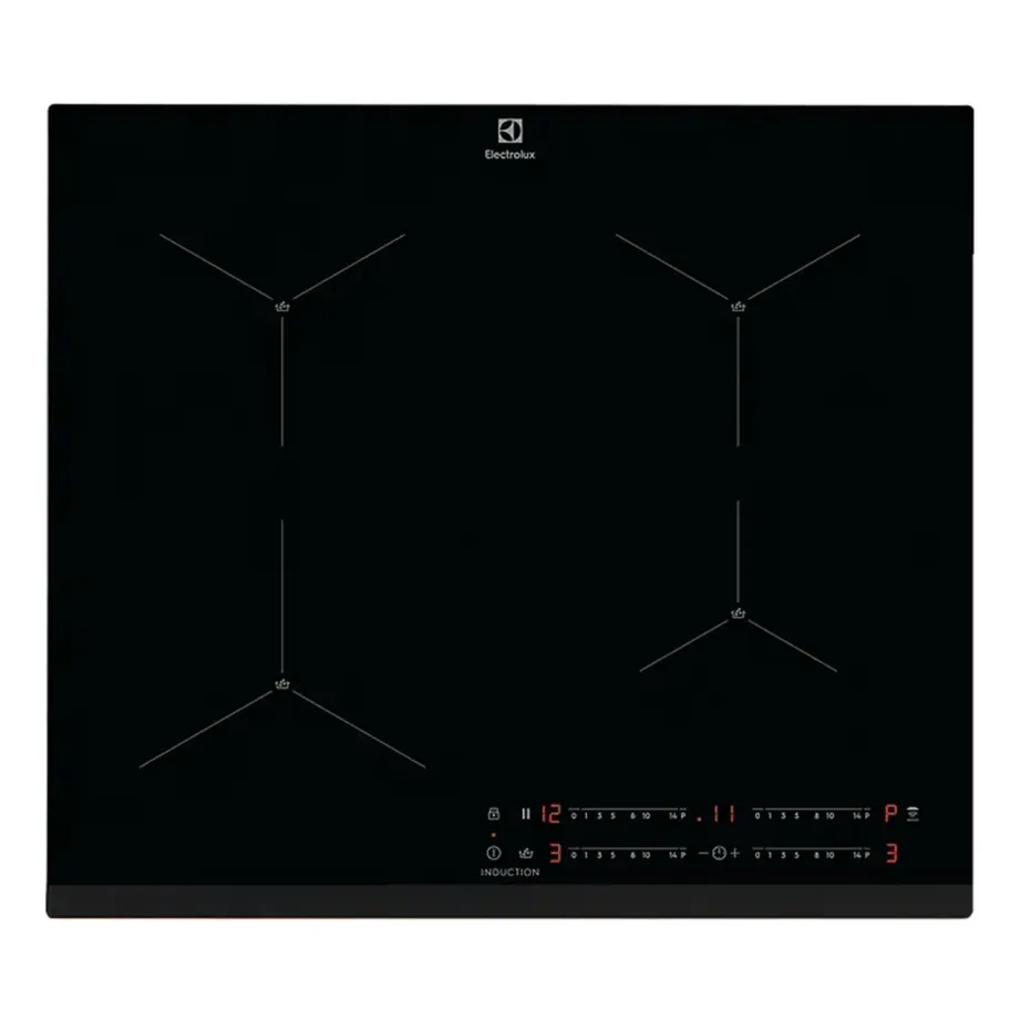 Induktsioonpliidiplaat SenseBoil ja Hob2Hood ELECTROLUX EIS62443, 60 cm, 4 tsooni, 7200 W, must klaaskeraamika, puutetundlik liugurjuhtimine – 3