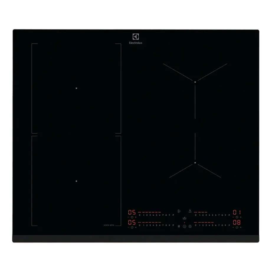 Induktsioonpliidiplaat SenseBoil ja Hob2Hood Electrolux EIS62453, 60 cm, 4 tsooni, 1x Bridge-tsoon, 7200 W, vitrokeramika, puutetundlik liugurjuhtimine, must – 5