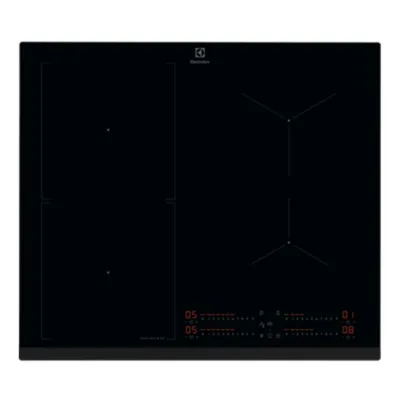 60 cm induktsioonpliidiplaat Sense Boil & Fry ja Hob2Hood Electrolux EIS67453, 4 keeduala, Bridge-tsoon, puutenupud