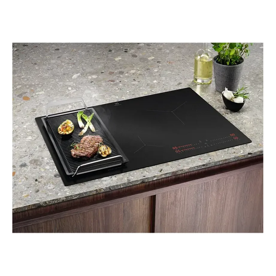 80 cm integreeritav induktsioonpliidiplaat SenseBoil & Hob2Hood Electrolux EIS87453IZ, 4 tsooni, Bridge-tsoon, SaphirMatt must klaas, 7350 W, puuteslider – 2