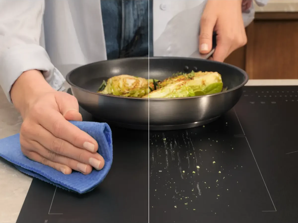 Electrolux SaphirMatt mattmust klaaspind on vastupidav kriimustustele ja lihtne puhastada