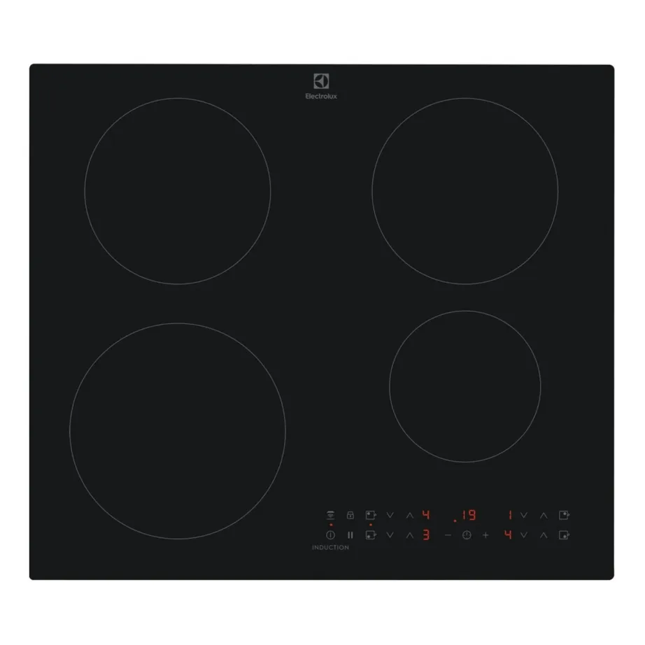 60 cm integreeritav induktsioonpliidiplaat PowerBoostiga ELECTROLUX EIT60433CT, 4 keeduala, 7200 W, puutetundlik juhtimine, Hob2Hood, taimer, laste lukk, must matt SaphirMatt klaas