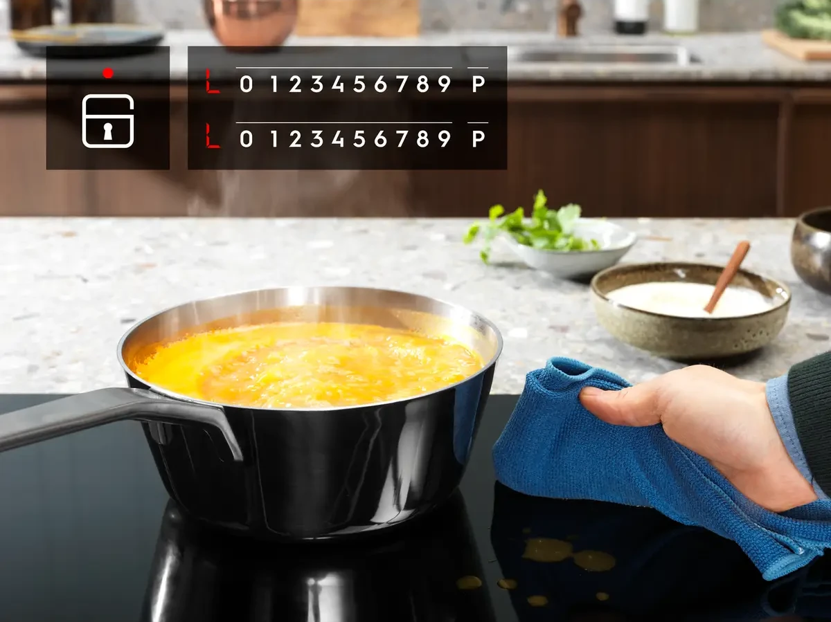 Lapselukk ja juhtpaneeli lukustus aitavad hoida seadistusi muutumatuna