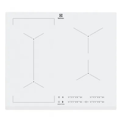 Induktsioonpliidiplaat Bridge-tsooniga ELECTROLUX EIV63440BW, 60 cm, 4 keeduala, valge, puutejuhtimine, PowerBoost
