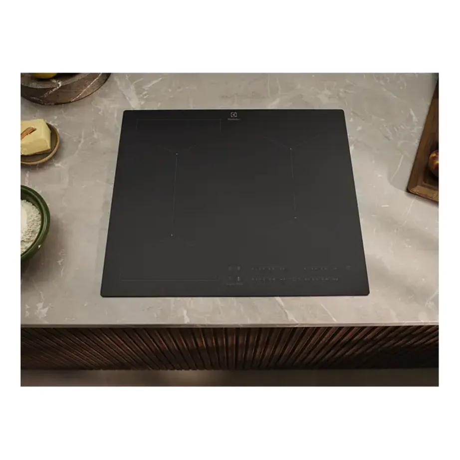 Integreeritav induktsioonpliidiplaat Bridge-funktsiooniga ELECTROLUX EIV63443CT, 4 keeduala, u 60 cm, SaphirMatt matt must klaaskeraamika, puuteslider, Hob2Hood, 7200 W - 12