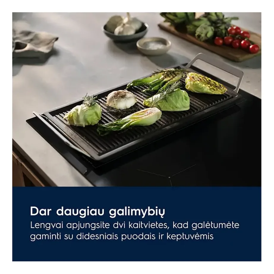 Integreeritav induktsioonpliidiplaat Bridge-funktsiooniga ELECTROLUX EIV63443CT, 4 keeduala, u 60 cm, SaphirMatt matt must klaaskeraamika, puuteslider, Hob2Hood, 7200 W - 6