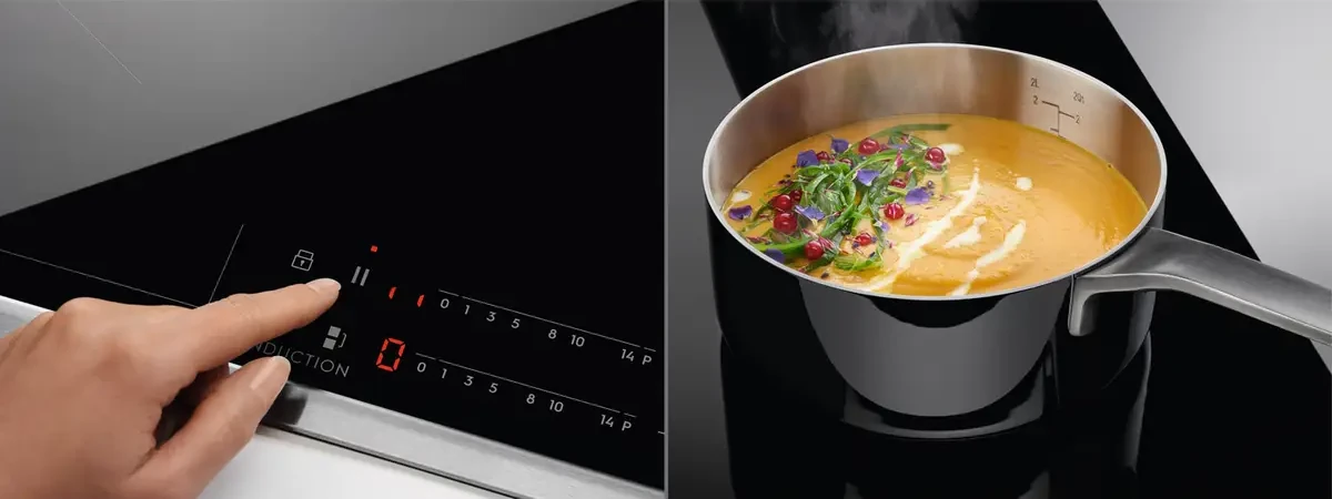 Puutejuhtimine iga keeduala jaoks Electrolux EIV63443CT induktsioonpliidiplaadil