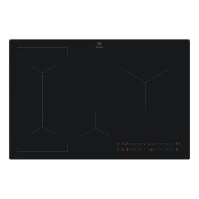 Induktsioonpliidiplaat Bridge-tsooni ja Hob2Hoodiga ELECTROLUX EIV83443CT, 80 cm integreeritav, 4 keeduala, SaphirMatt