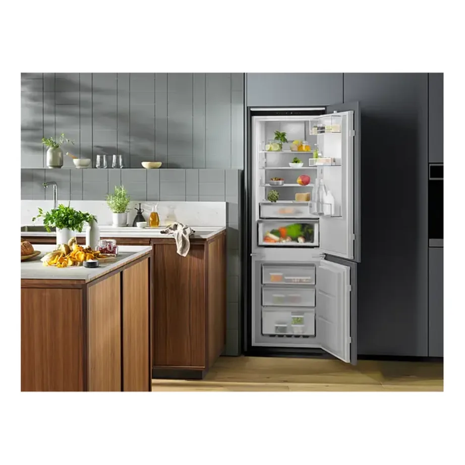 Integreeritav No Frost külmik-sügavkülmik inverterkompressoriga ELECTROLUX ENC8MD19S, 192+61 l, Cooling 360°, GreenZone sahtel, 190×60 cm, 35 dB, D-klass, valge – 2