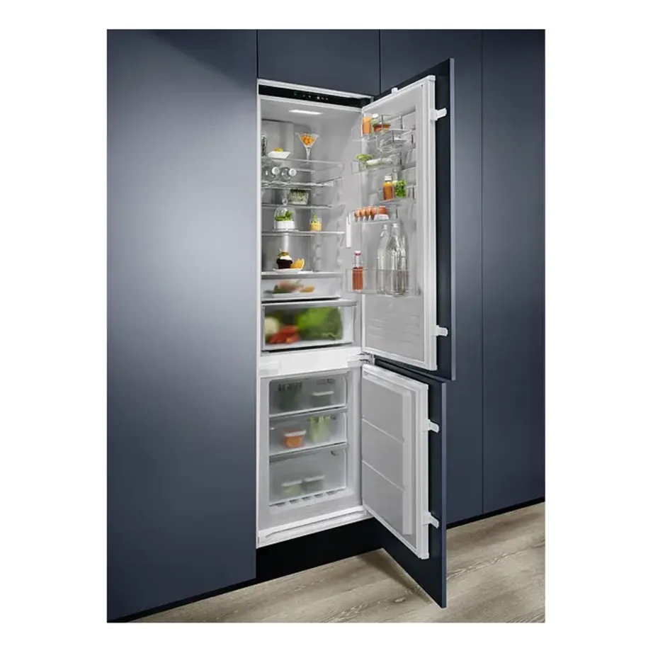 Integreeritav No Frost külmik-sügavkülmik inverterkompressoriga ELECTROLUX ENC8MD19S, 192+61 l, Cooling 360°, GreenZone sahtel, 190×60 cm, 35 dB, D-klass, valge – 3