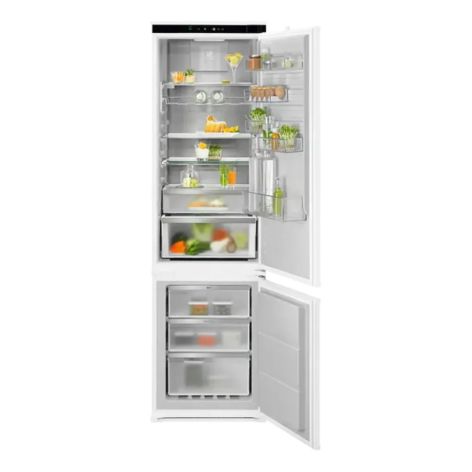 Integreeritav No Frost külmik-sügavkülmik inverterkompressoriga ELECTROLUX ENC8MD19S, 192+61 l, Cooling 360°, GreenZone sahtel, 190×60 cm, 35 dB, D-klass, valge – 4