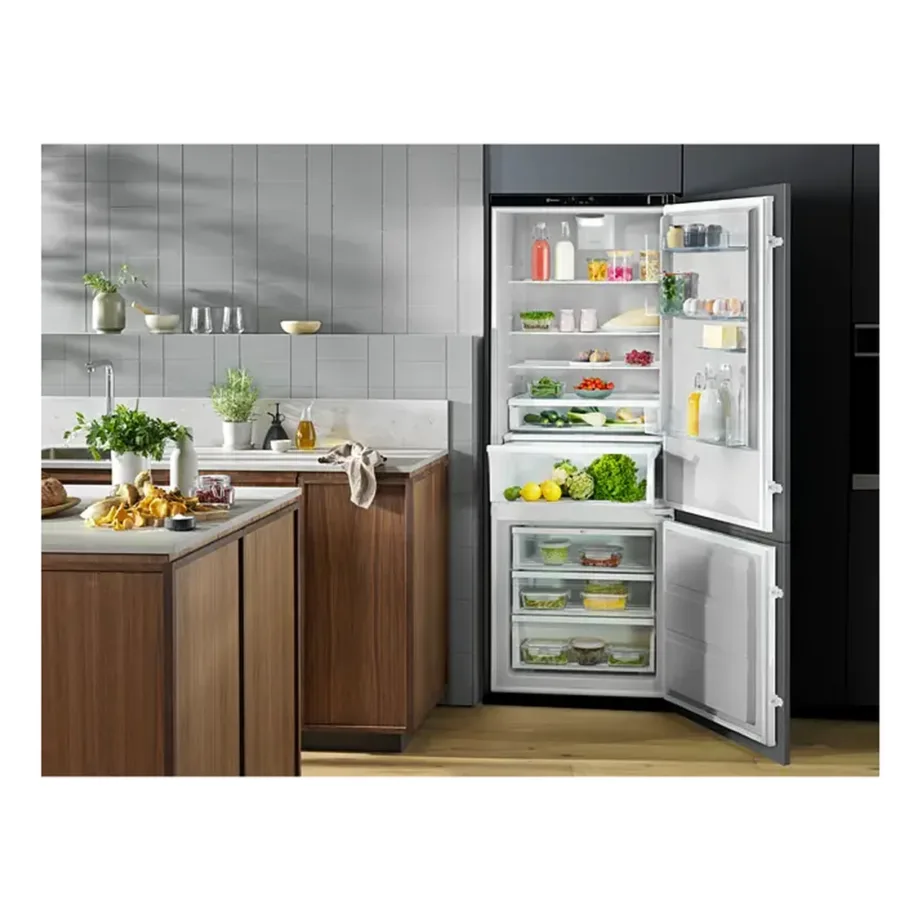 Integreeritav No Frost külmik sügavkülmaga GreenZone+ Electrolux ENP7TD75S, 287+89 l, 190×70 cm, Wi-Fi, inverterkompressor, LED, energiaklass D, valge, liughinged – 2