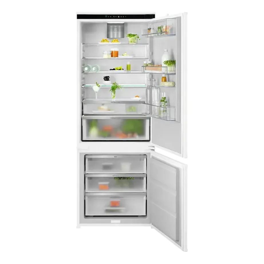 Integreeritav No Frost külmik sügavkülmaga GreenZone+ Electrolux ENP7TD75S, 287+89 l, 190×70 cm, Wi-Fi, inverterkompressor, LED, energiaklass D, valge, liughinged – 4