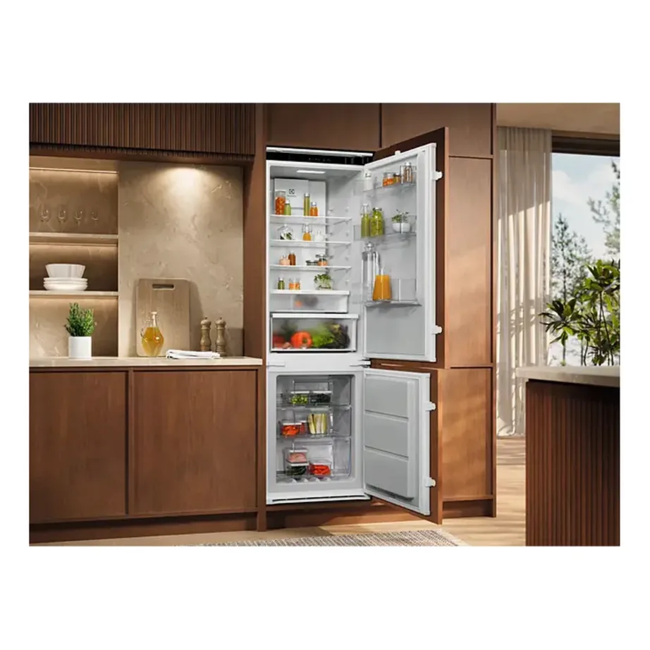 Integreeritav No Frost külmik alumise sügavkülmikuga ELECTROLUX ENT6MD18S3, 180 cm, 55 cm, 192+61 L, E energiaklass, 34 dB, valge – 3