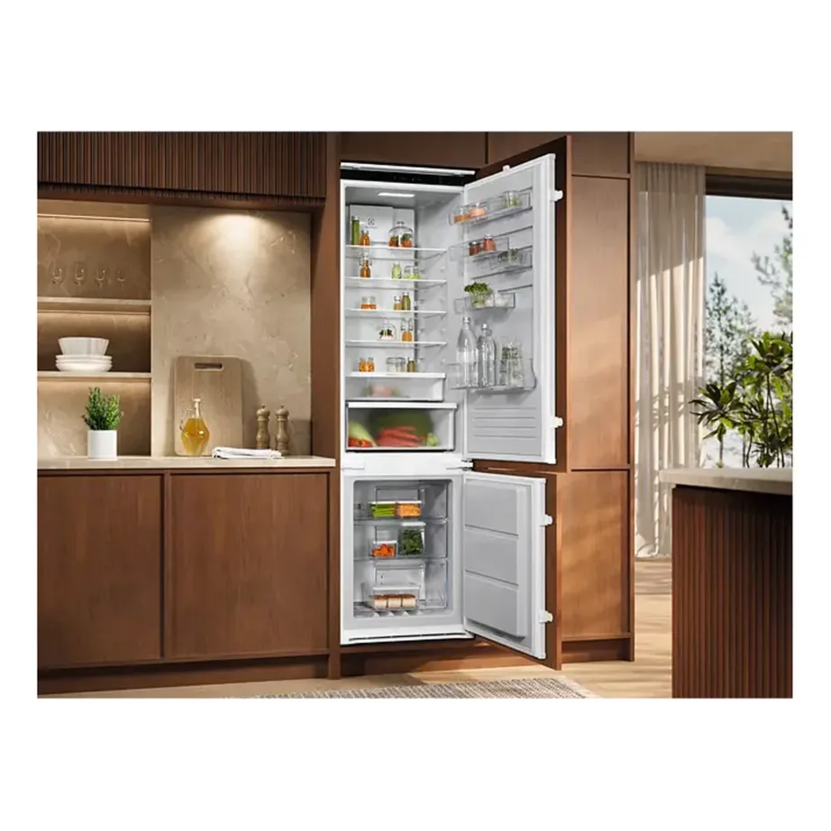 Integreeritav No Frost külmik sügavkülmaga Electrolux ENT6MD19S3, 60 cm, 207+62 L, TwinTech, MultiFlow, Extra Chill sahtel, CustomFlex ukseriiulid, 34 dB, energiaklass D, liughinged – 2