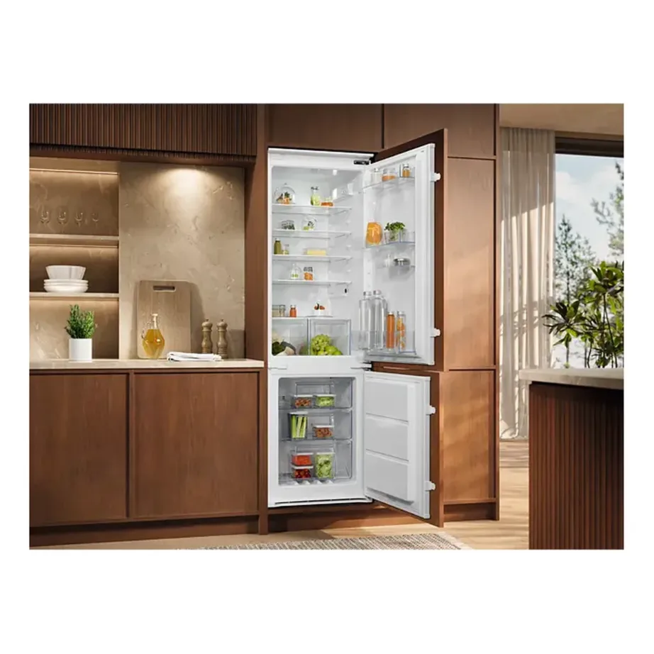 Integreeritav No Frost külmik-sügavkülmik Electrolux ENT6NE18S, 177.2 cm, 195+62 L, energiaklass E, inverterkompressor, liughinged, LED-valgustus, 35 dB, FastFreeze, TwinTech – 3